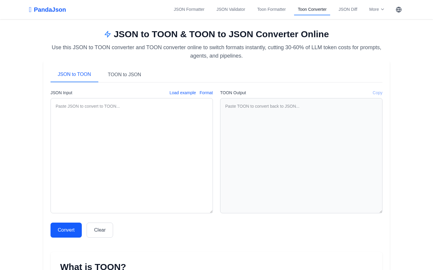 TOON converter