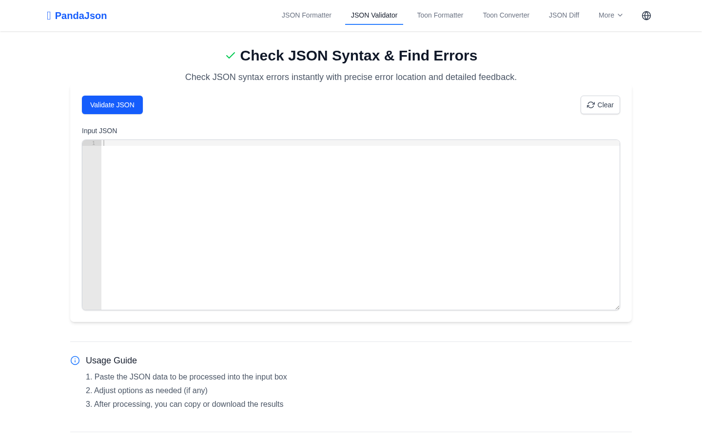 JSON validator